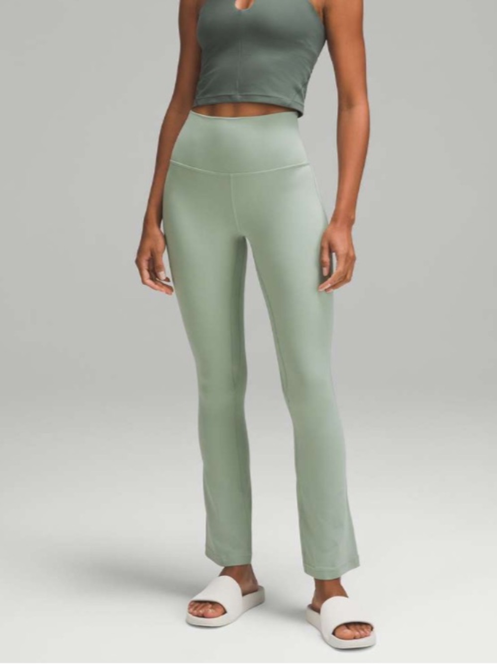 Lululemon Align High-Rise Mini Flare Leggings in Palm Court - Size 8